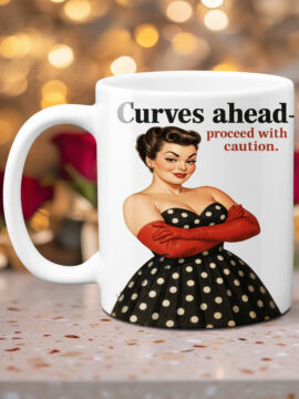 Curves Ahead Photo Mug