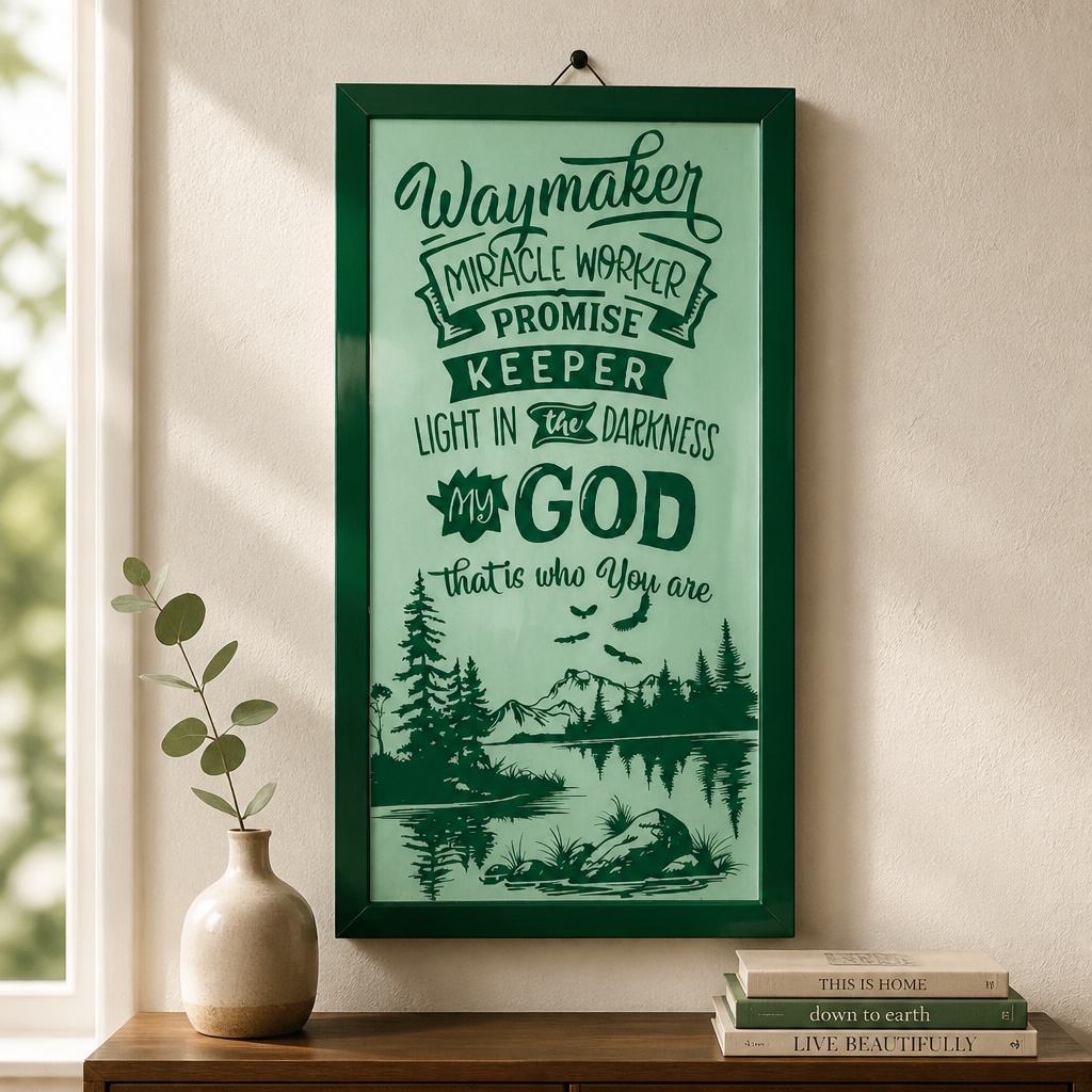 “Waymaker” Faith-Inspired Scripture Wall Art - Image 2
