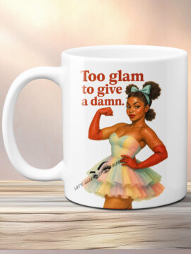 Too Cute to Give a Damn Photo Mug