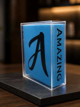 Personalized “A” Acrylic Decorative Block