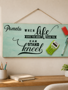 Personalized “When Life Gets Hard” Inspirational Sign